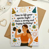 Fitness Happy Birthday Card – Gym Lover - Greeting Card